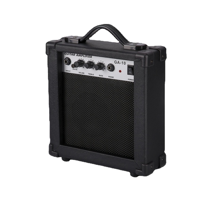 Zhuniao GA-10 10W Electric Guitar Amplifier Headphone Jack Distortion Tone Portable Mini Design Lightweight Beginners Plastics