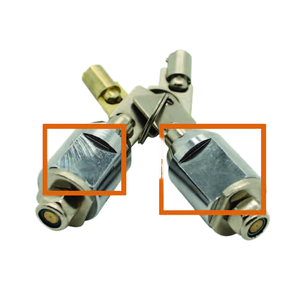 Nickel hoặc Chrome mạ Brass cam khóa với nắp nhựa màu đen ống Master Key hệ thống cho giao diện điều khiển trò chơi máy bán hàng tự động - Product Image 1