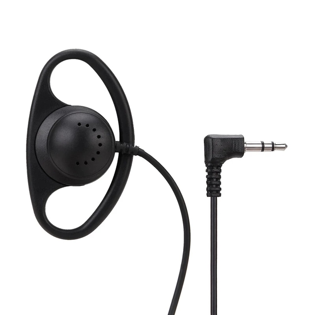 3.5mm Mini Headphone One Side Ear-hook Earphone Wired Single Earphone for Tour Guide System Earphone