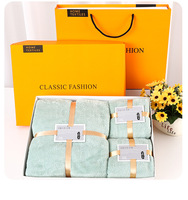 Ensemble trois pièces en polaire corail de haute qualité et tendance, couleur unie, en coffret cadeau, souvenir d'hôtel