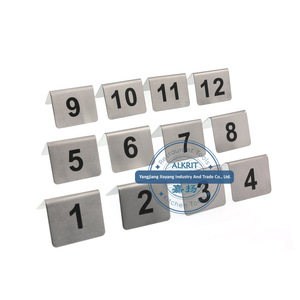 (JYHA-A003) numero di <span class=keywords><strong>tavolo</strong></span> da stampa personalizzato in acciaio inossidabile supporto del Menu titolare del <span class=keywords><strong>tavolo</strong></span> del posto del <span class=keywords><strong>ristorante</strong></span> dell'hotel - Product Image 2