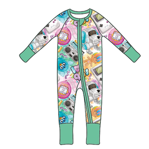 RTS entrega rápida ropa de bambú infantil 95% bambú 5% Spandex pijamas de bebé durmientes conjuntos para niños pequeños peleles con cremallera de bambú Zippy - Product Image 5