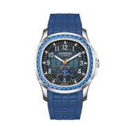 Montre mécanique pour homme avec cadran texturé en forme de boule de saumon, phase de lune, date, étanche 5ATM, bracelet en maille noire en silicone et caoutchouc