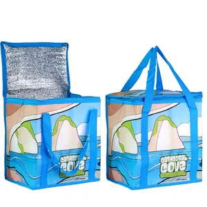 高品质大耐用防水披萨外卖冷却器袋食品配送隔热定制热冷却器袋