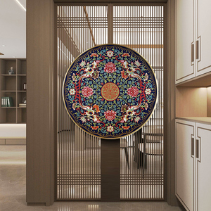 Cuadros Decorativos Esmaltados de Alta Gama con Estampado de <span class=keywords><strong>Paisaje</strong></span> Estilo Chino de Alas de Mariposa para Colgar en Sala de Estar o Pasillo - Product Image 3