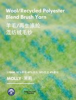 Polyester-Wolle-Nylon-PBT-Mischgarn