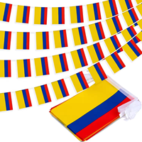 Promotion Livraison Rapide, Logo Personnalisé, Drapeau National en Polyester, Corde de Suspension Rectangulaire, Drapeau Coloré