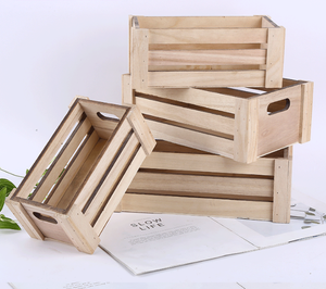 Home Storage Wooden Box Home Decor Multifunctional Wooden Storage Crate