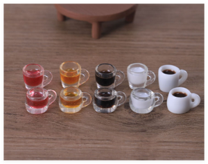 3D resina mini <span class=keywords><strong>vino</strong></span> latas de alcohol botella de cerveza café leche taza encanto miniatura bebidas juguete fabricante de alimentos para casa de muñecas juego de niños - Product Image 4