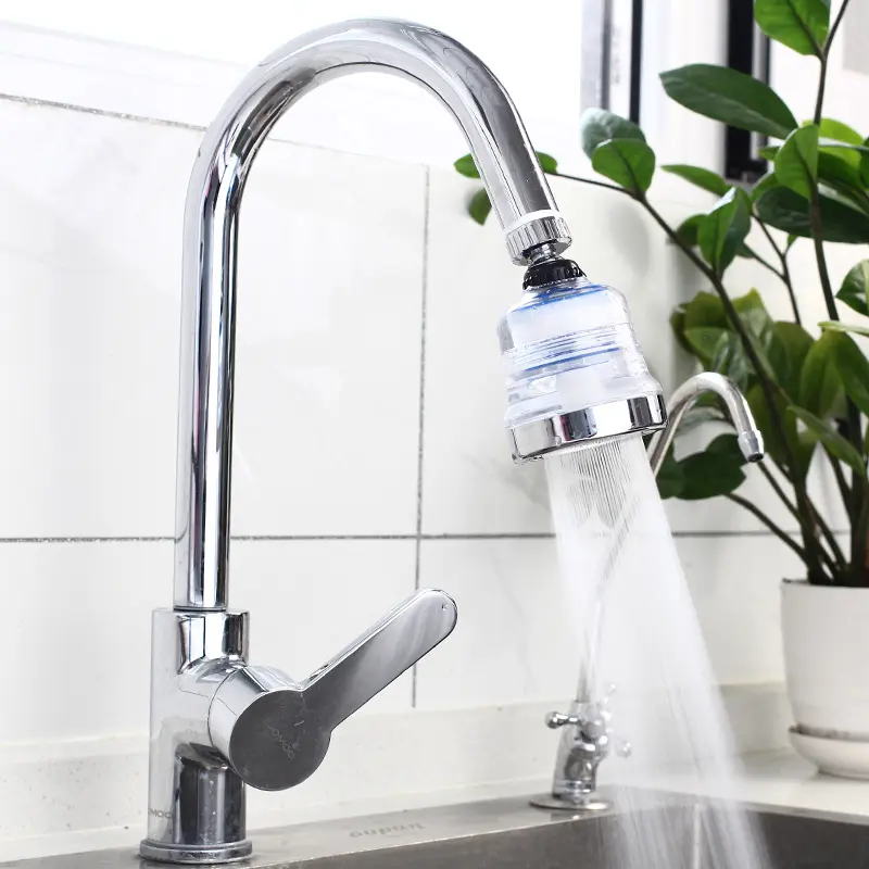 Kitchen Accessories High Pressure 360 Rotating Movable Faucet Head Tap Water Filter For Hard Water