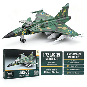 Bloques de Construcción MOC de Avión de Combate Multirrole JAS-39 a Escala 1/72, Modelo de Avión de Combate Sueco para Armar, para Aficionados - Product Image 4