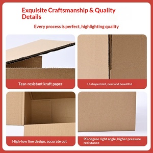 Heavy Duty 1-12 Half Height <b>Shipping</b> <b>Boxes</b>, Super Strong Cardboard Packing Cartons for Secure Delivery - Product Image 2