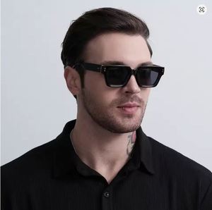 Gafas de Sol Cuadradas Extra Grandes con Logotipo Personalizado, Moda Retro 2025, para Hombre y Mujer, Montura Grande, UV400, Color Degradado, con Remaches - Product Image 5