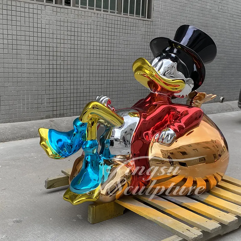 Escultura de pato 3d personalizada, decoração interna, escultura de pato