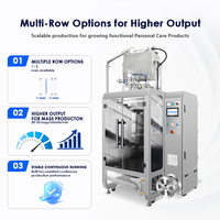 Machine d'emballage automatique à double trémie et double pompe pour liquides et pâtes bicolores en sachet