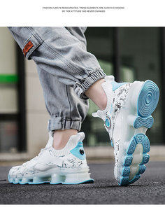 Cross-border large-size sports shoes for <b>boys</b> breathable running shoes basketball shoes casual mesh shoes men's shoes - Product Image 6