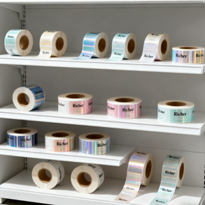 Etiquetas para Empaques de Comida Rápida, Rollos de Etiquetas para <span class=keywords><strong>Hamburguesas</strong></span> y Sándwiches, Impresión de Logotipo Personalizado, Adhesivo Impermeable, Papel Artístico, Color CMYK - Product Image 6