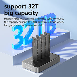 4 خليج بروتوكول مزدوج NVME SATA M2 SSD محطة لرسو السفن نوع C 4 Bay M2 NVME محطة لرسو السفن 4 Bay M2 SATA محطة لرسو السفن - Product Image 5