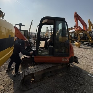 Excavatrice hydraulique sur chenilles HitachiZX35U d'occasion 90% neuve avec moteur et moteur testés pour la construction/l'agriculture et le creusement - Product Image 1