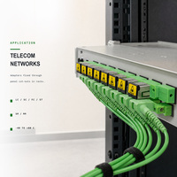 Adaptateur Fibre Optique SC LC FC ST Monomode Multimode UPC APC Coupleur à Bride pour Télécommunications