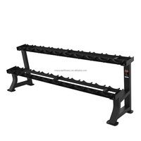 MMD Vente en gros Porte-haltères vertical à 2 niveaux pour usage commercial et domestique de couleur personnalisée pour 10 paires 8 paires
