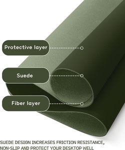 Đá quý màu xanh lá cây chơi game Mousepad XXL bàn lớn <span class=keywords><strong>Pad</strong></span> PVC da bàn bàn bảo vệ siêu mỏng cho văn phòng làm việc nhà - Product Image 3