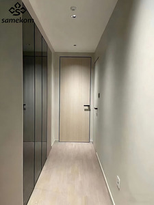 <span class=keywords><strong>Porte</strong></span> en <span class=keywords><strong>bois</strong></span> de pin rustique Samekom, <span class=keywords><strong>porte</strong></span> de <span class=keywords><strong>cabane</strong></span> classique à bord biseauté - Product Image 6