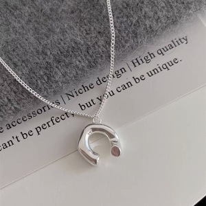 Collar Sunflower Unnie's de Plata de Ley S925 con Cierre en C, Diseño Minimalista, Cadena para Clavícula, Uso Diario - Product Image 3