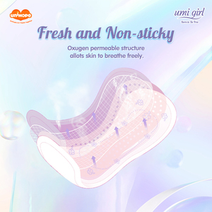 Serviettes hygiéniques tendance Unihope super absorbantes en coton avec ailettes pour le confort des femmes - Product Image 4