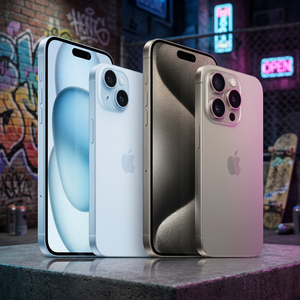 Téléphones portables d'occasion en promotion : iPhone 15 Pro débloqué, 8 Go de RAM, 5G, garantie 1 an, grade A+ excellent, sans rayures, accessoires d'origine - Product Image 1