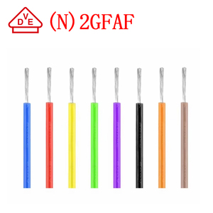 VDE(N)2GFAF 180C 300V 0.25mm 0.35mm 0.5mm 0.75mm <strong>1mm</strong> 1.5mm 2.5mm 4mm 6mm High Temperature Silicone Wire <strong>Cable</strong> for Home Appliance - Product Image 1