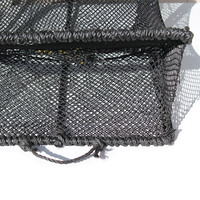 Cage rectangulaire à crabe pliable en nylon, cage à filet en filet/homard/poisson
