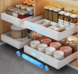 Organisateur de placard extensible en métal sous <span class=keywords><strong>l</strong></span>'évier, tiroirs coulissants pour <span class=keywords><strong>l</strong></span>'organisation des placards de cuisine et de salle de bain - Product Image 6