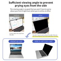 Film de confidentialité pour ordinateur 2 voies 180 degrés Anti-réflexion Anti-espion protecteur d'écran de confidentialité magnétique pour Macbook Pro 16.2 pouces