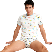 T-shirt imprimé vache bébé adulte avec boutons-pression aux épaules pour hommes – Jolies tenues ABDL