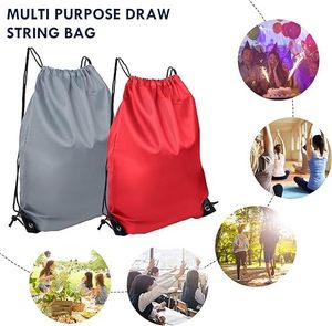 Custom Eco-Friendly Beach Sports Fitness Machine Washable <b>Backpack</b> Polyester Large Promotional Draw String Bag Custom logo - Product Image 5