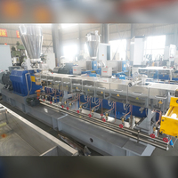 Couleur Masterbatch Double Vis Extrudeuse PP PE Plastique Ingénieur Granulateur Double Vis Extrudeuse Machine