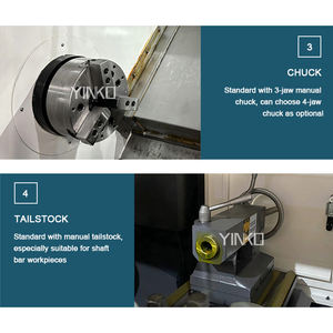 1000 मिमी बेंच लेथ मशीन धातु मोड़ लेथ इंजन क्षैतिज लद मशीन टोरनो - Product Image 3