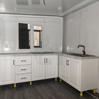 Rumah Villa Prefab Modern Berkualitas Tinggi, Rumah Kontainer Besar yang Dapat Diperluas untuk Hunian Keluarga, Rumah Prefab 2 Kamar Tidur, Garansi 1 Tahun