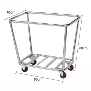 <span class=keywords><strong>Chariot</strong></span> commercial <span class=keywords><strong>de</strong></span> ménage <span class=keywords><strong>de</strong></span> lin d'hôtel <span class=keywords><strong>de</strong></span> toile épaissie d'acier inoxydable <span class=keywords><strong>de</strong></span> <span class=keywords><strong>chariot</strong></span> <span class=keywords><strong>de</strong></span> blanchisserie - Product Image 4