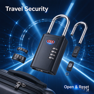 Candado de Combinación para Equipaje Aprobado por la TSA, Candado de 3 Dígitos con Contraseña Reajustable para Maleta de Viaje - Product Image 5