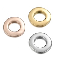 Pendentif rond en acier inoxydable Aceon de Yiwu, surface bombée, bord irrégulier des deux côtés, gravure DIY, nouveau modèle