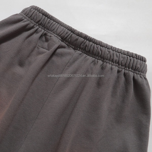 Pantaloncini Casual da Uomo di Alta Qualità in Cotone Pesante 100% con Stampa a Spruzzo Effetto Inchiostro e NFC SCAN, Stile Streetwear Vintage - Product Image 3