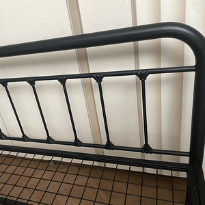 Modern Easy Assembly Portable Twin King Size Frame Metal Load-bearing <b>Bed</b> Frame for Bedroom - Product Image 4