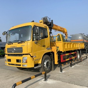 รถเครนติดตั้งบนรถบรรทุก Dongfeng 4x2 8 ตัน แบบยืดไสลด์ได้ พร้อมบูมไฮดรอลิก รถบรรทุกติดเครน ผู้ผลิตจากจีน - Product Image 1