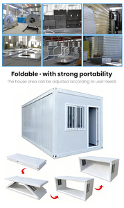 Casa Contenedor Plegable al por Mayor, Elegante y Pequeña, Desmontable, Prefabricada, Diseño de Contenedor para Jardín, Multi-Cabaña, Casa Plegable Tipo Z - Product Image 6