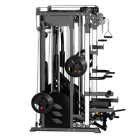 MNS FITNESS Máquina de Fitness Multifunción Personalizada de Fábrica, Cable Crossover, Power Squat Rack, Máquina Smith para Gimnasio