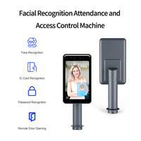 Sistema de cámara de reconocimiento facial biométrico de 8 pulgadas Máquina DE ASISTENCIA RFID Panel de control de acceso basado en Android usando Eigenfaces