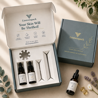 Boîte d'emballage personnalisée pour huiles essentielles, coffret cadeau pour huiles de soin corporel, boîte en carton ondulé FSC Lionwrapack