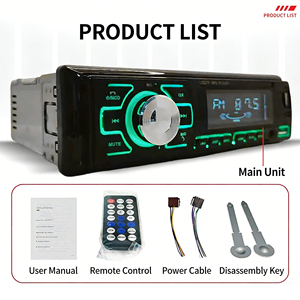 Reproductor de Música MP3 Universal para Auto con USB, Tarjeta TF, Luz RGB, Bluetooth 5.0, Alta Potencia, Transmisor FM y Amplificador - Product Image 2